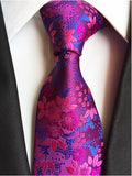 Classic Silk Men Tie Plaid Neck Ties 8cm Green Blue Ties