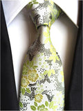 Classic Silk Men Tie Plaid Neck Ties 8cm Green Blue Ties