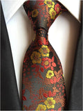 Classic Silk Men Tie Plaid Neck Ties 8cm Green Blue Ties