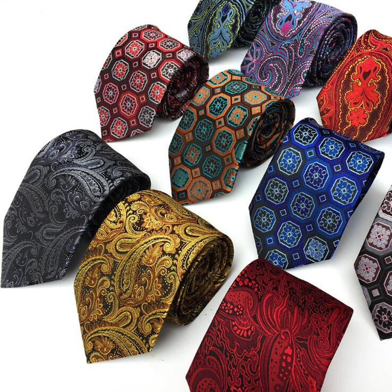 Mens Tie Luxury Man Floral Paisley Neckties