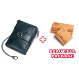 Genuine Leather Men Crazy Horse Wallets