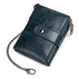 Genuine Leather Men Crazy Horse Wallets